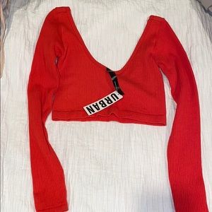 Urban Outfitters Long sleeve crop top